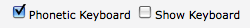 Phonetic Keyboard Option